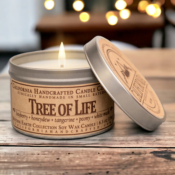 Tree of Life Scented Soy Wax Travel Candle