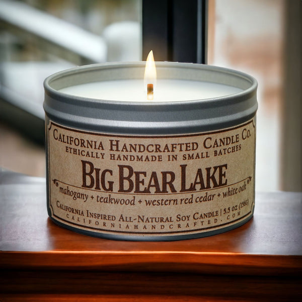 Big Bear Lake Scented Soy Wax Travel Candle