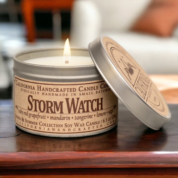 Storm Watch Scented Soy Wax Travel Candle