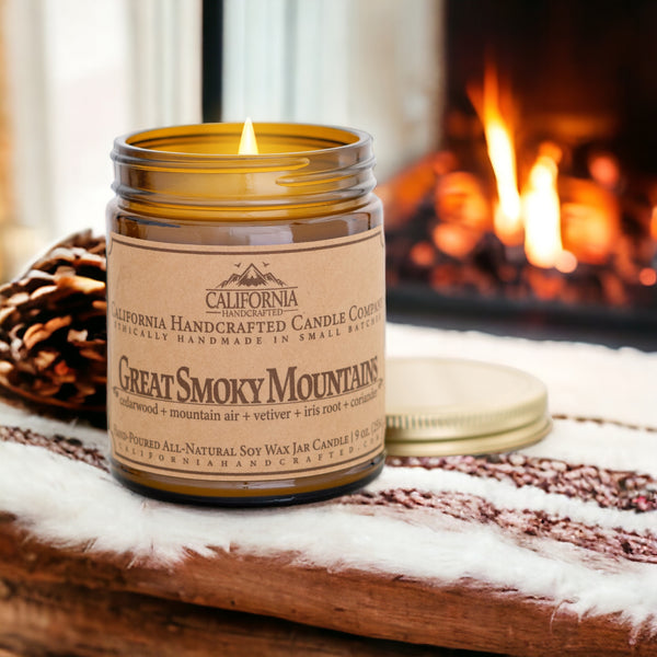 Great Smoky Mountain National Park Candle | 9 oz Soy Wax | Woodsy & Fresh Scent