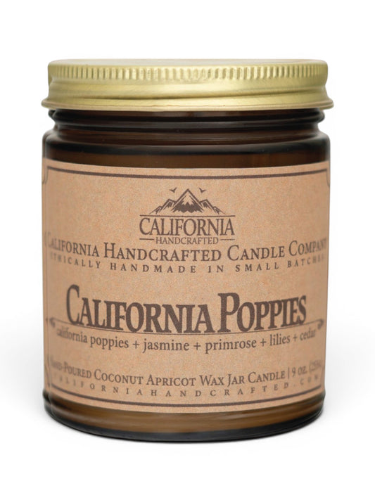 California Poppies Jar Candle