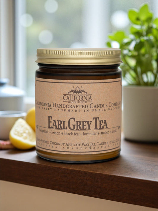 Earl Grey Tea Jar Candle - California Handcrafted