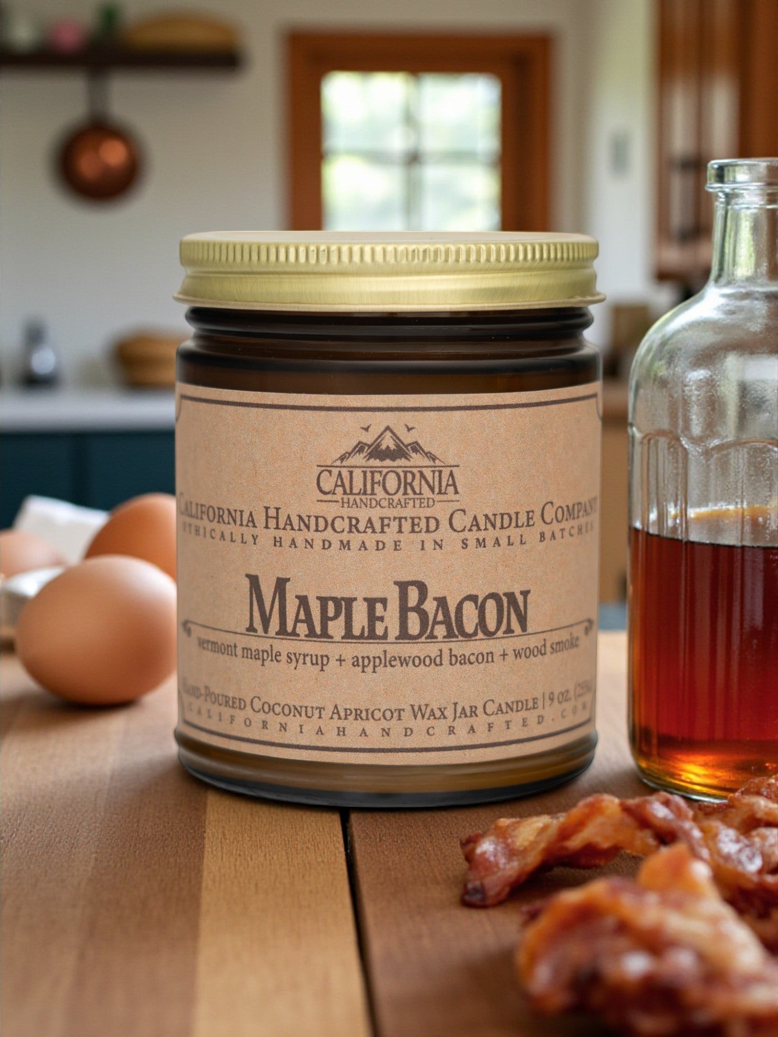 Maple Bacon Jar Candle - California Handcrafted