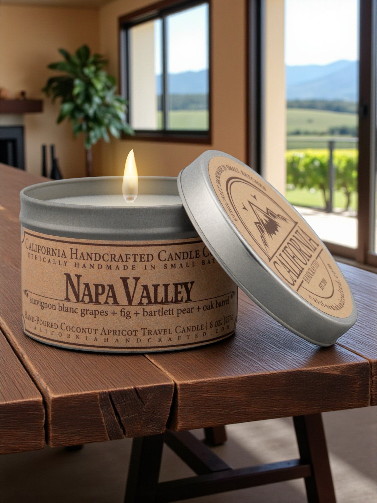 Napa Valley Travel Candle - California Handcrafted