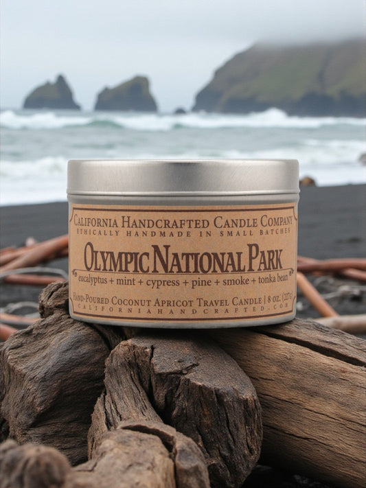 Olympic National Park Travel Candle - California Handcrafted