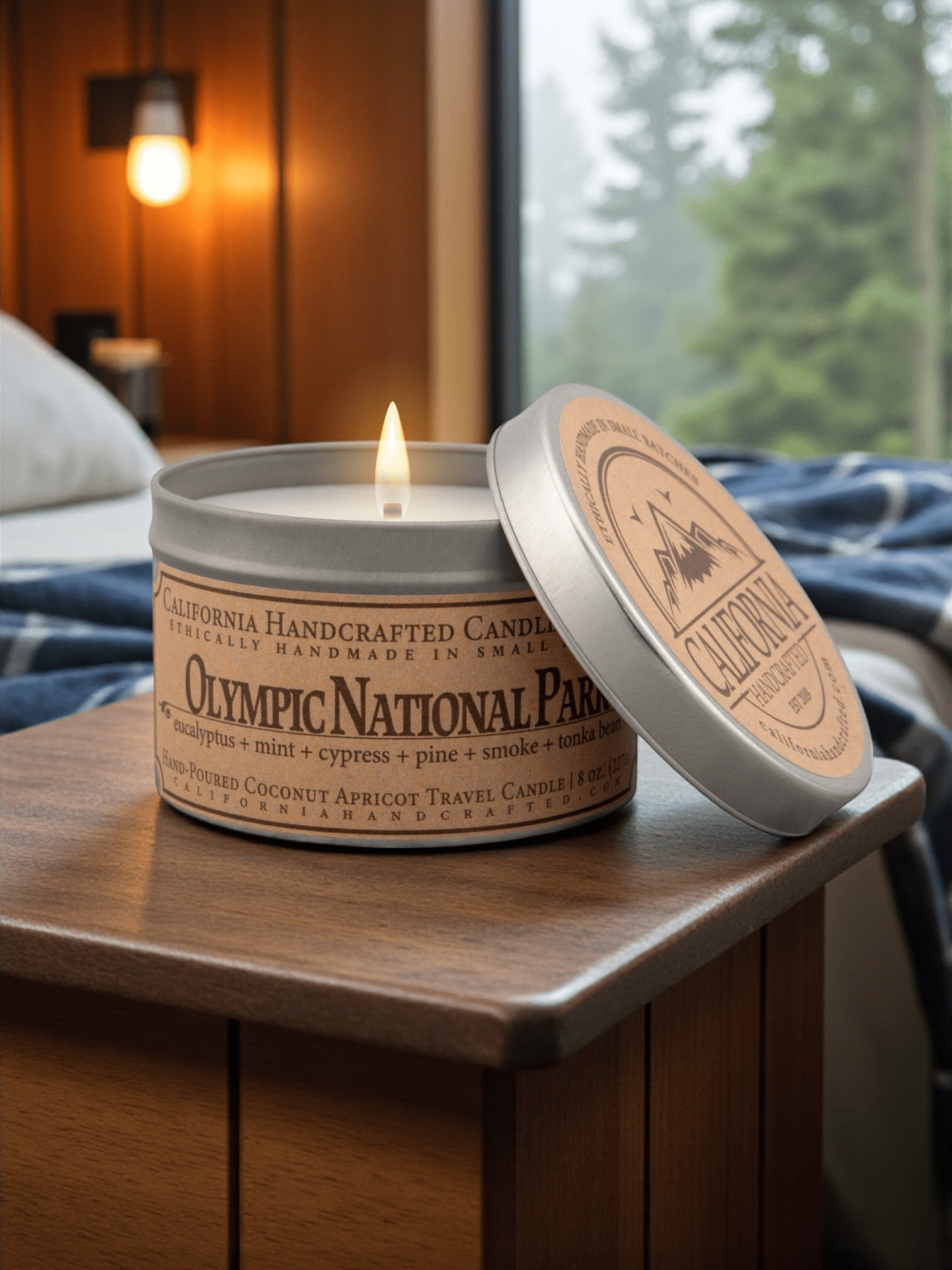 Olympic National Park Travel Candle - California Handcrafted