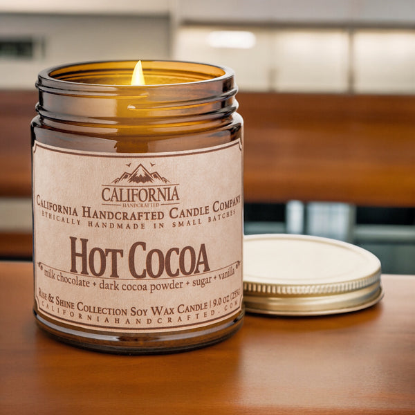 Hot Cocoa Soy Wax Jar Candle | Rich Chocolate, Cocoa Powder & Vanilla