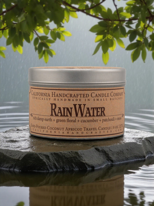 Rain Water Travel Candle - California Handcrafted