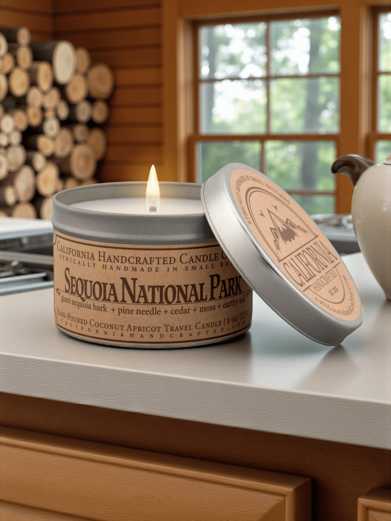 Sequoia National Park Travel Candle - California Handcrafted