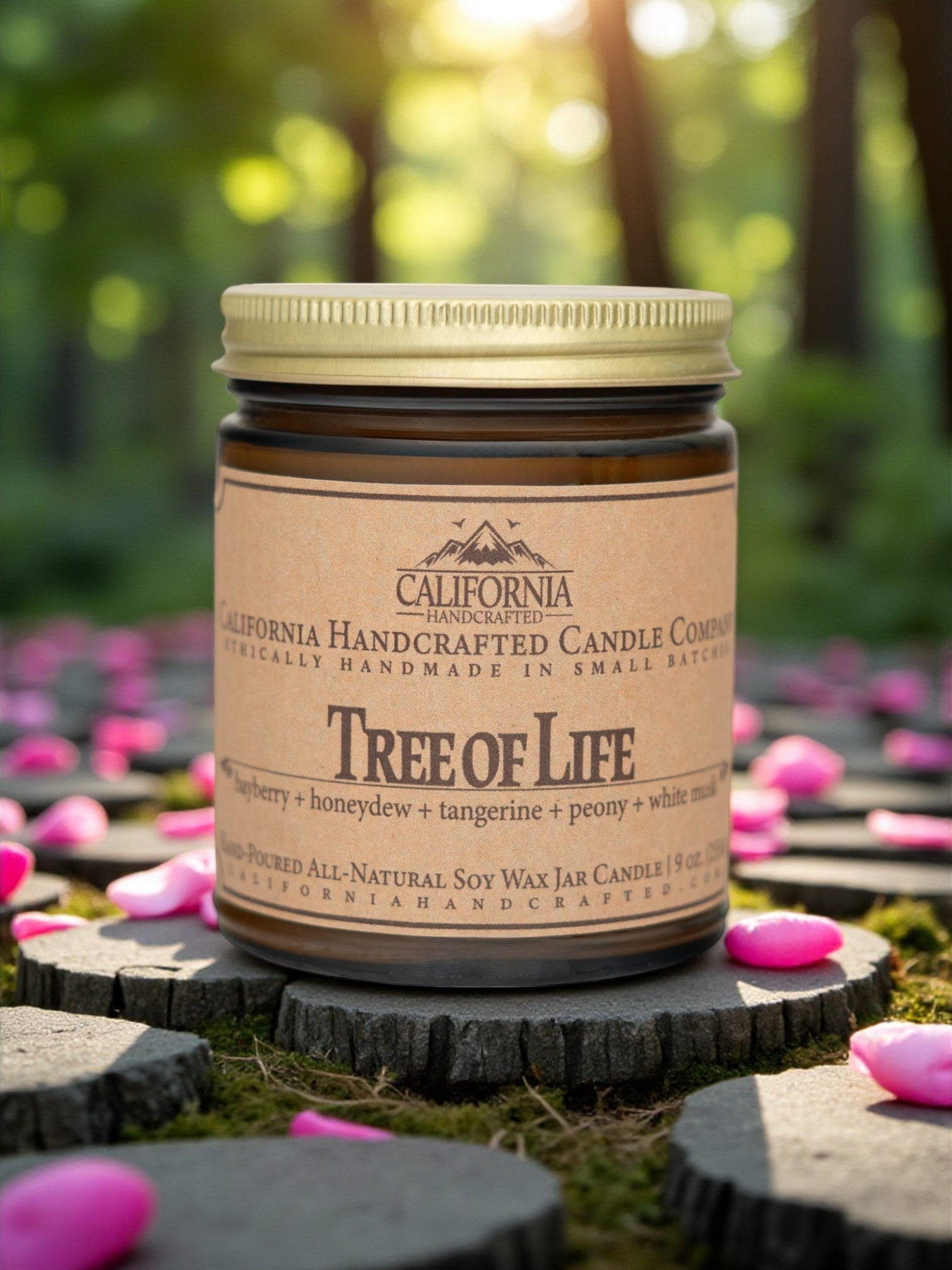 Tree of Life Jar Candle - California Handcrafted