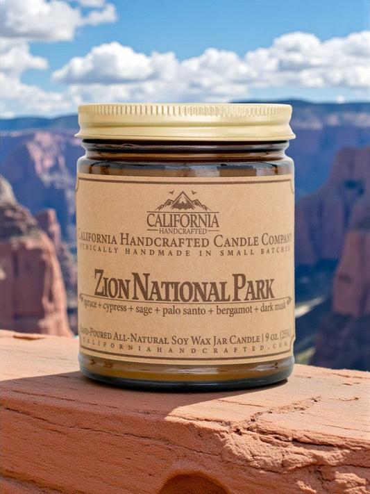 Zion National Park Jar Candle - California Handcrafted